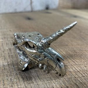 L.A.S. Collective Unicorn Skull Ring